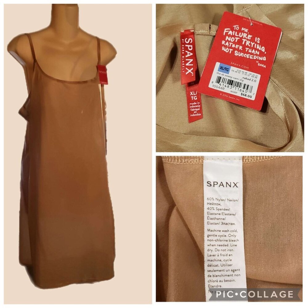 Spanx SB Sweep Cami Slip Naked 2.0 Size XLarge NWT